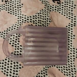 Transparent Purple Tote Bag